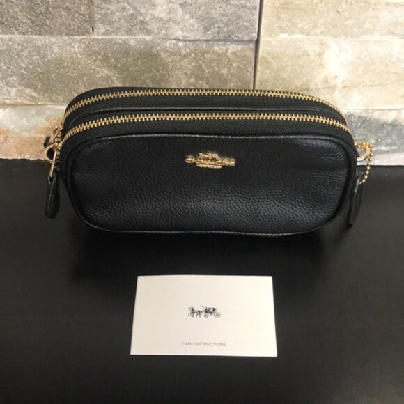 Coach Leather Double Zip Wallet - Picture 3 of 7